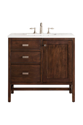 36" Addison Single Sink Bathroom Vanity, Mid Century Acacia