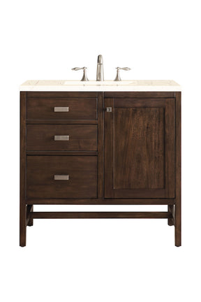 36" Addison Single Sink Bathroom Vanity, Mid Century Acacia