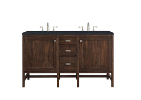 60" Addison Double Sink Bathroom Vanity, Mid Century Acacia