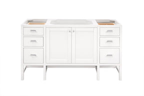 60" Addison Single Sink Bathroom Vanity, Glossy White