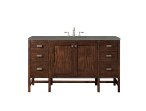 60" Addison Single Sink Bathroom Vanity, Mid Century Acacia