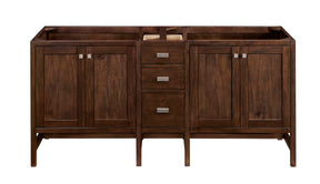 72" Addison Double Sink Bathroom Vanity, Mid Century Acacia