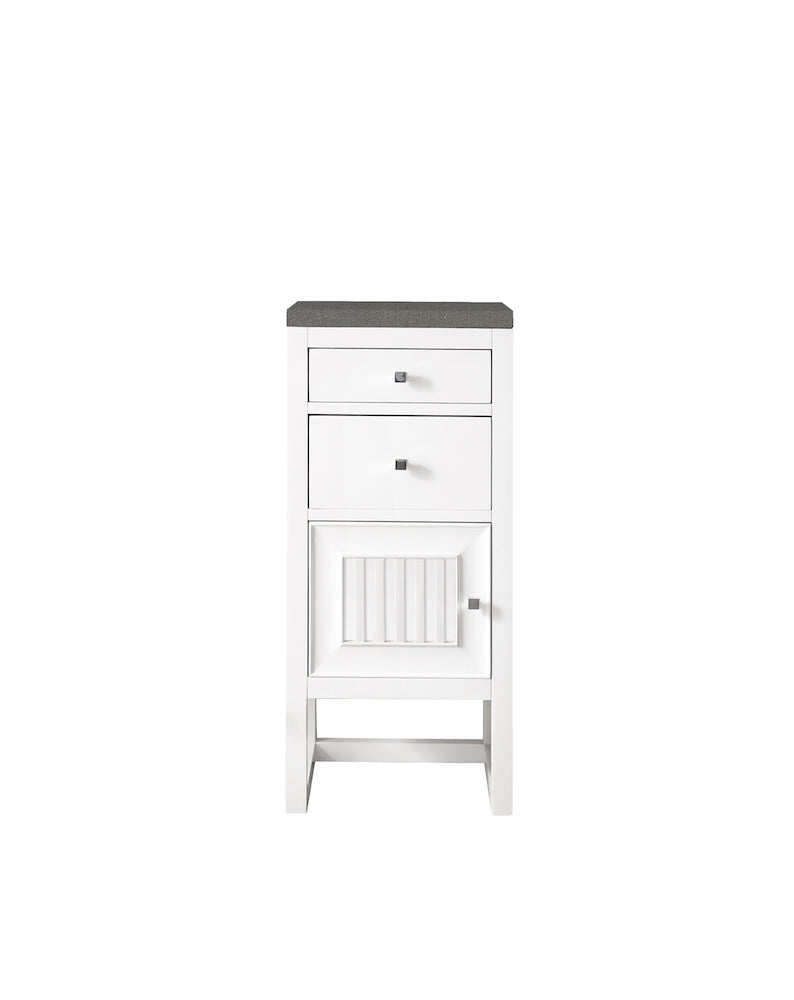 15" Athens Storage Cabinet w/ Drawers, Glossy White