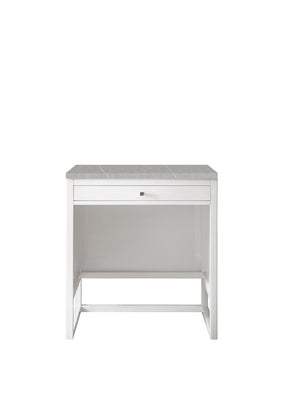 30" Athens Makeup Counter, Glossy White