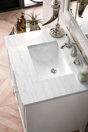 30" Athens Single Sink Bathroom Vanity, Glossy White