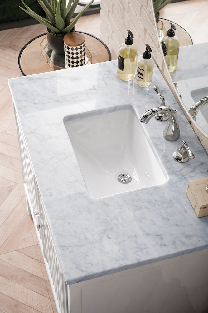 36" Athens Single Sink Bathroom Vanity, Glossy White