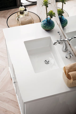 36" Athens Single Sink Bathroom Vanity, Glossy White