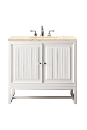 36" Athens Single Sink Bathroom Vanity, Glossy White