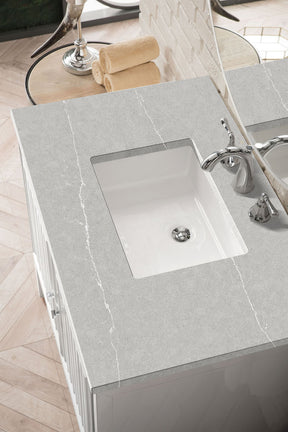 36" Athens Single Sink Bathroom Vanity, Glossy White