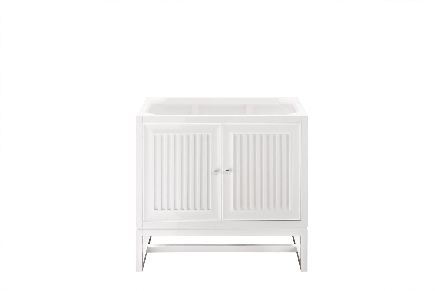 36" Athens Single Sink Bathroom Vanity, Glossy White