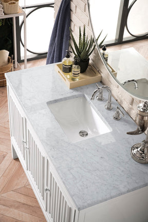 48" Athens Single Sink Bathroom Vanity, Glossy White