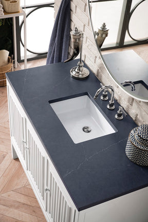 48" Athens Single Sink Bathroom Vanity, Glossy White