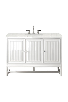 48" Athens Single Sink Bathroom Vanity, Glossy White