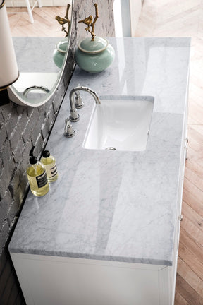 60" Athens Single Sink Bathroom Vanity, Glossy White