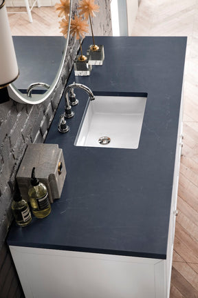 60" Athens Single Sink Bathroom Vanity, Glossy White
