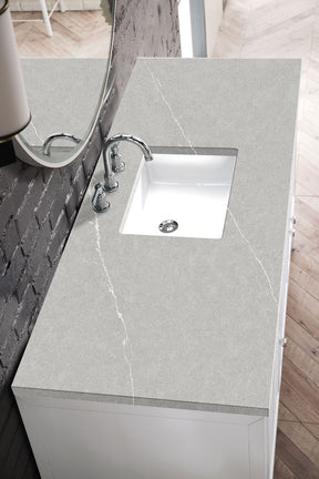 60" Athens Single Sink Bathroom Vanity, Glossy White