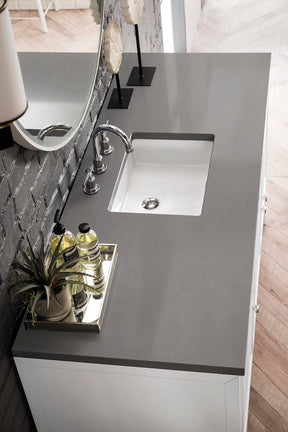 60" Athens Single Sink Bathroom Vanity, Glossy White