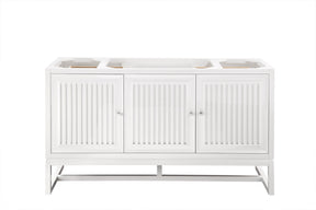 60" Athens Single Sink Bathroom Vanity, Glossy White