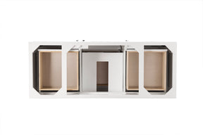 60" Athens Single Sink Bathroom Vanity, Glossy White