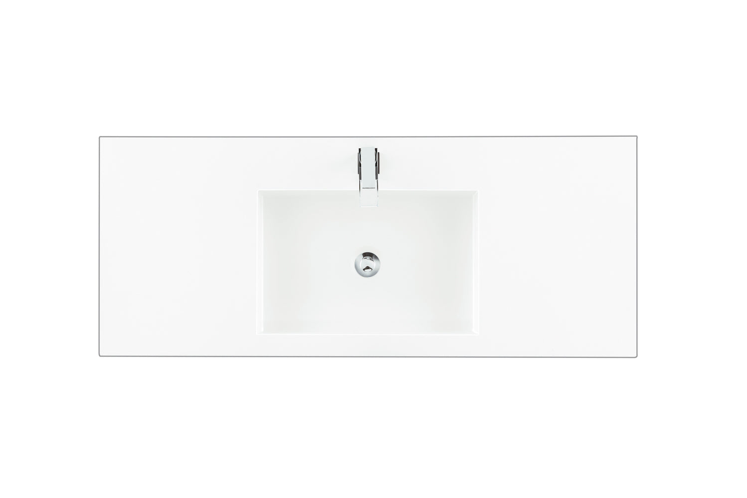 48" Columbia Single Sink Bathroom Vanity, Glossy White w/ Matte Black